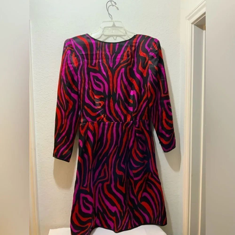 Vintage 100% Silk Stanley Platos Martin Ross Women's Dress Size 12 USA